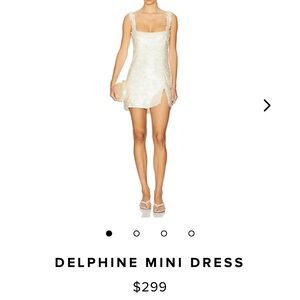 Lovers + Friends White Delphine Mini Dress - beachy/ coastal -bridal bachlorette